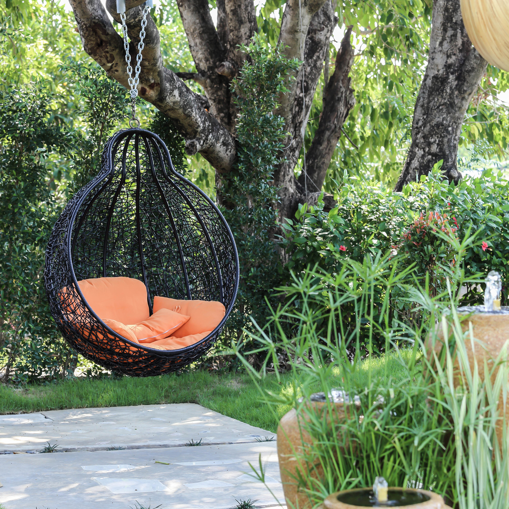 Antoinette wooden two discount seater garden swing